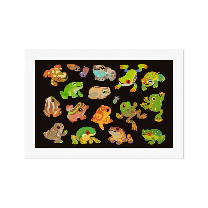 Tree frog - dark Art Print Gallery Image 1