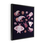 Twinkle twinkle little bugs - dark Framed Canvas Print Gallery Image 2