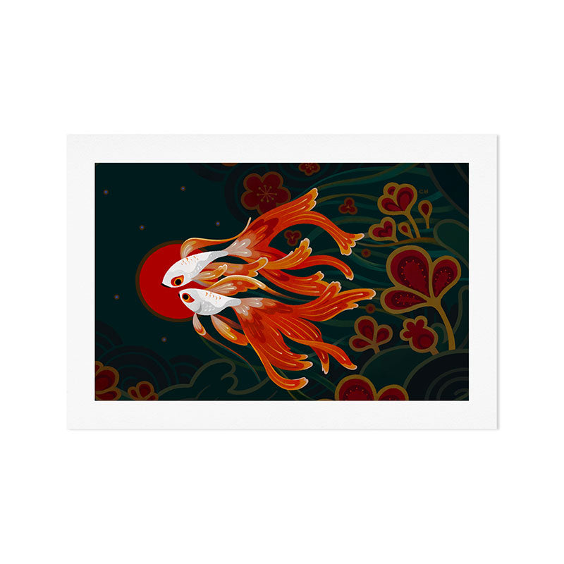 Two comets Art Print Gallery Image 1