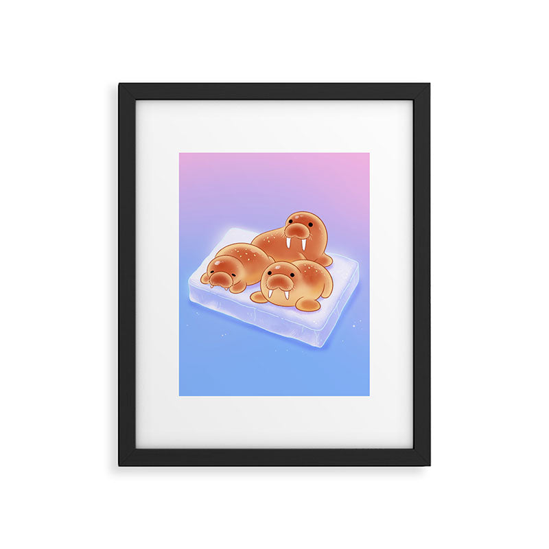 Walrus bun Framed Art Print Gallery Image 6