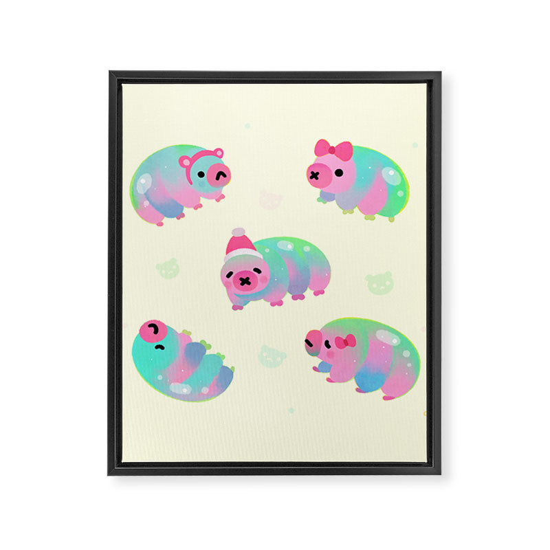 Water Bear(Tardigrades) Framed Canvas Print Gallery Image 8