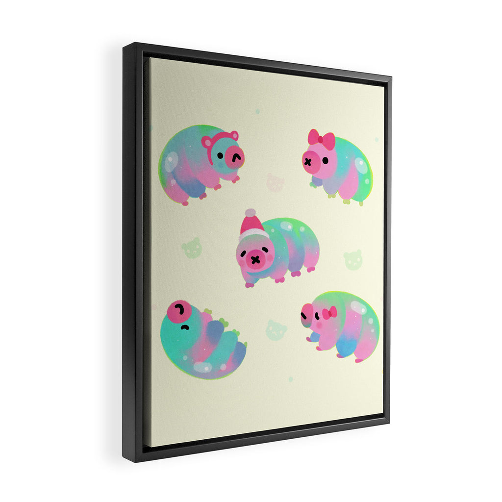 Water Bear(Tardigrades) Framed Canvas Print Gallery Image 2