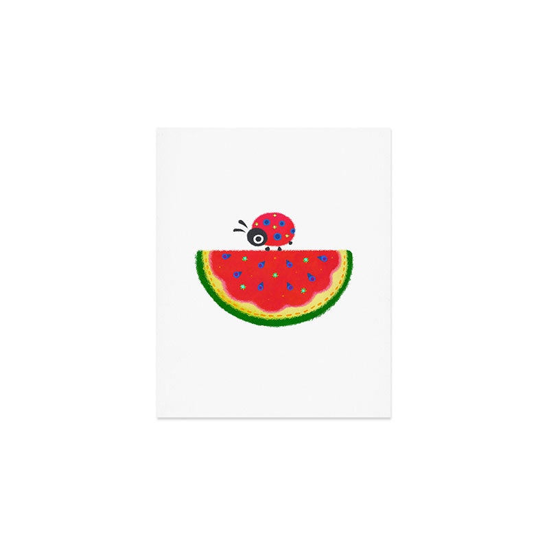 Watermelon&ladybug Art Print Gallery Image 1