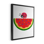 Watermelon&ladybug Framed Canvas Print Gallery Image 2