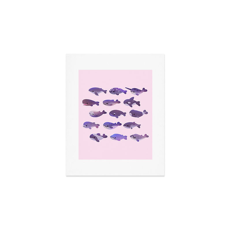 Whale Day - bright Art Print Gallery Image 1