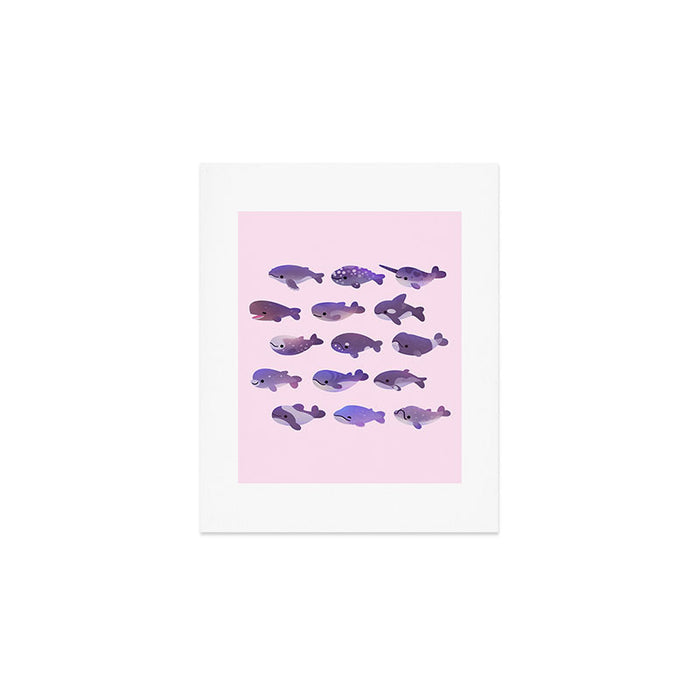 Whale Day - bright Art Print Gallery Image 1