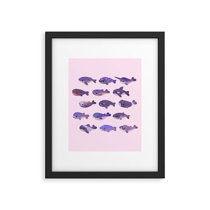 Whale Day - bright Framed Art Print Gallery Image 1