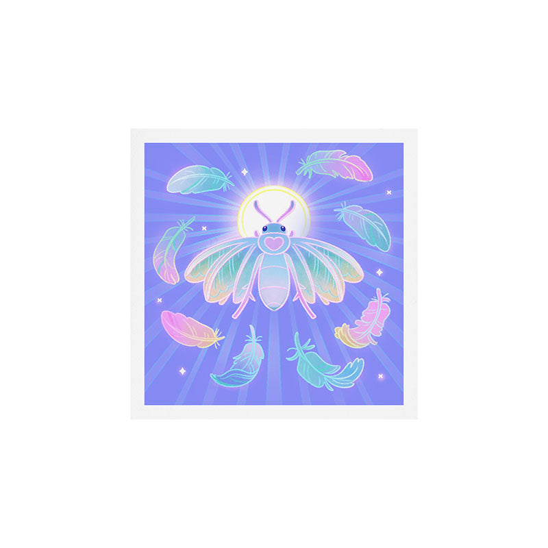 White plume moth Art Print Gallery Image 1