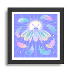 White plume moth Framed Art Print Gallery Image 1
