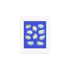 White sea slug Art Print Gallery Image 1