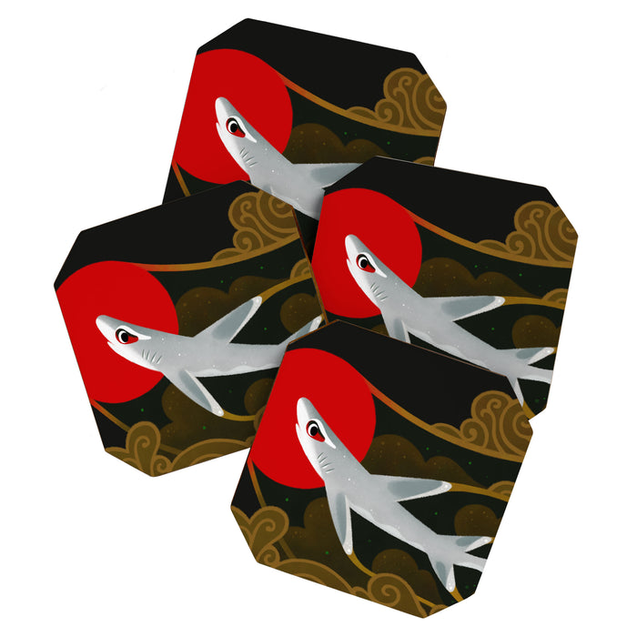 White Tip Reef Shark Coaster Gallery Image 1