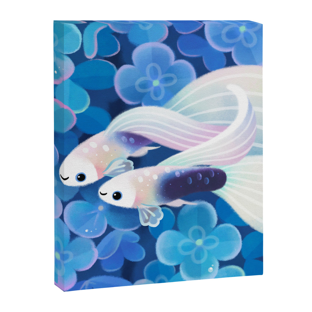 White tuxedo guppy Canvas Print Gallery Image 6