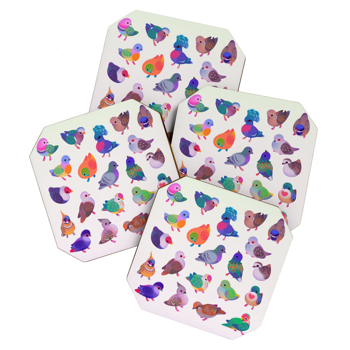 Wild pigeon - light Coaster Gallery Image 1