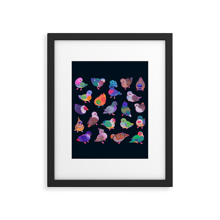 Wild pigeon - name Framed Art Print Gallery Image 1