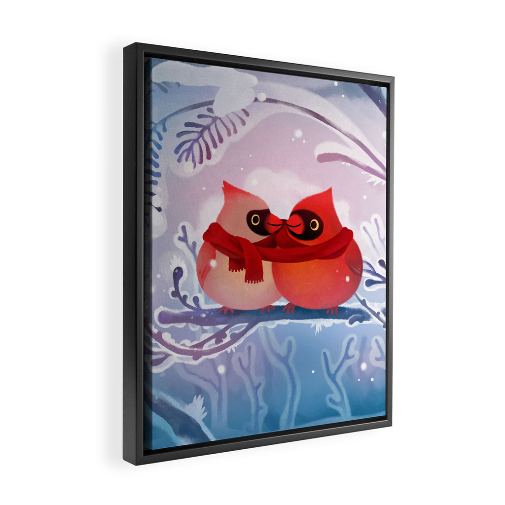 winter lovers Framed Canvas Print Gallery Image 2
