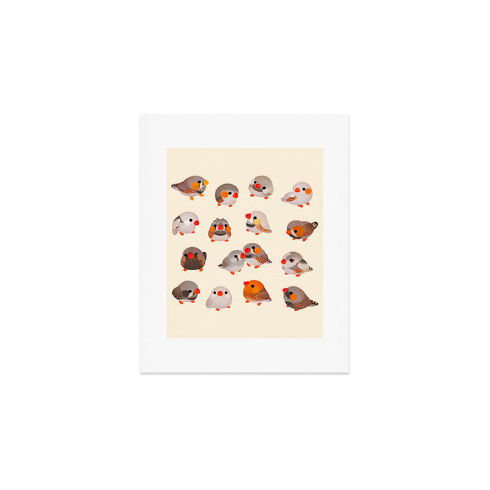 Zebra finch Art Print Gallery Image 1