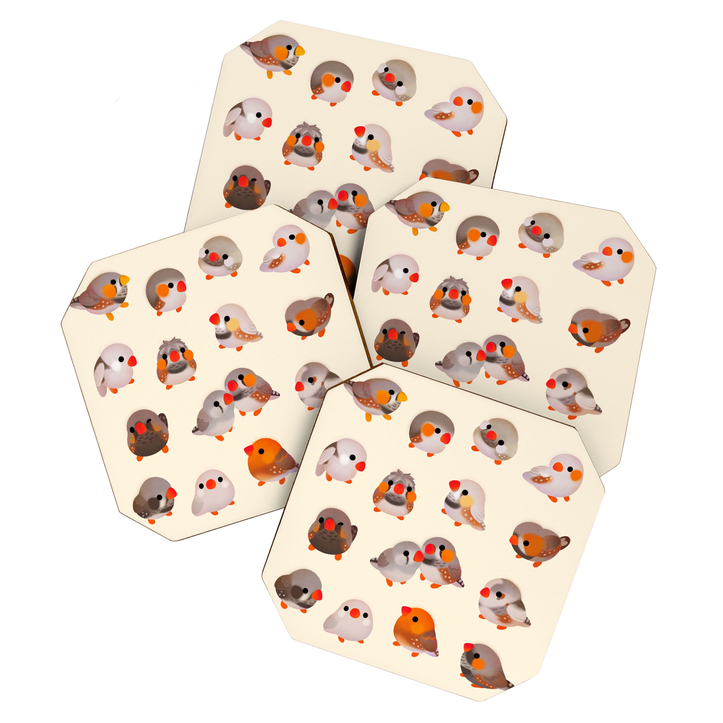 Zebra finch Coaster Gallery Image 1