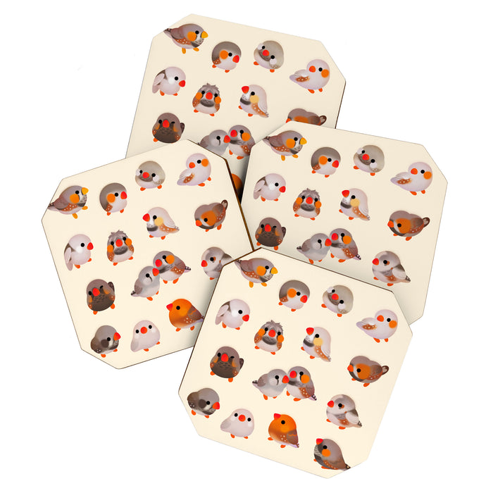 Zebra finch Coaster Gallery Image 1