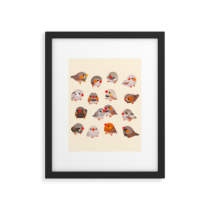 Zebra finch Framed Art Print Gallery Image 1