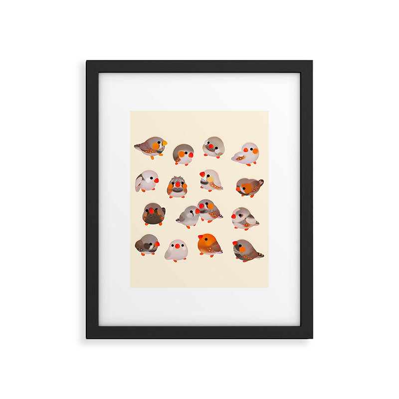 Zebra finch Framed Art Print Gallery Image 6