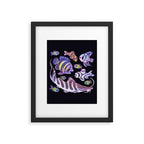 Zebras in freshwater Framed Art Print Gallery Image 6