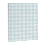 Baby blue gingham pattern Canvas Print Gallery Image 8