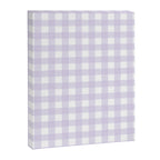 Lilac gingham pattern Canvas Print Gallery Image 8