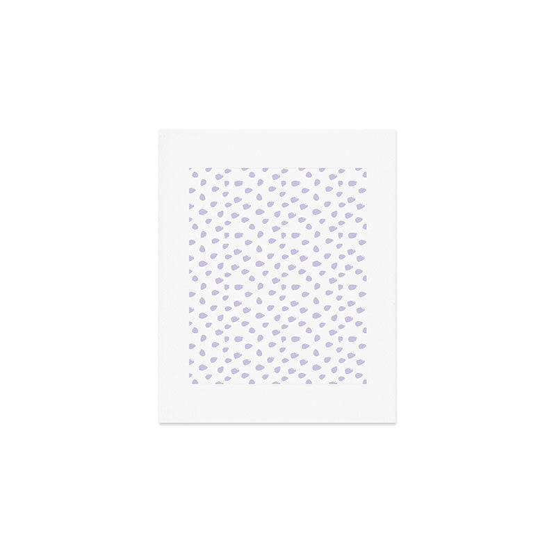 Lilac Seamless Pattern Paint Brush Strokes Art Print Gallery Image 1