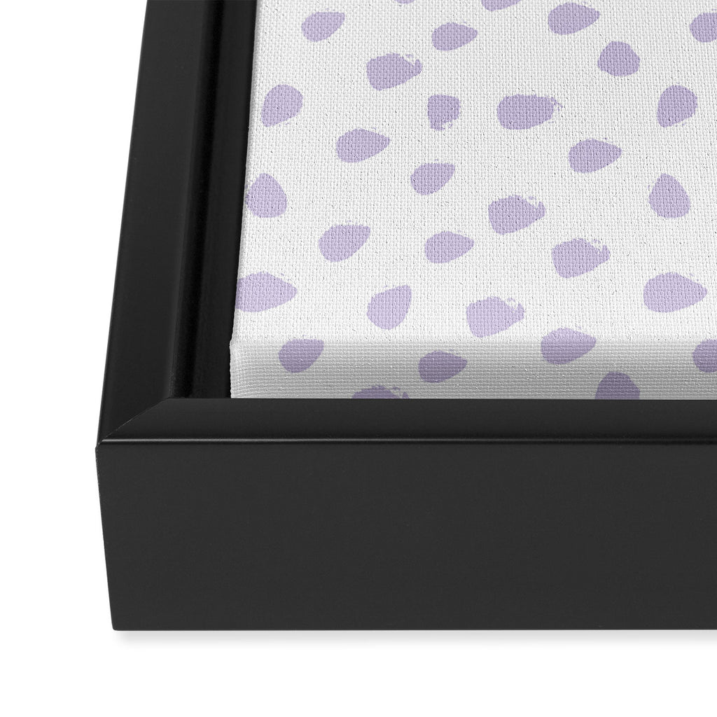 Lilac Seamless Pattern Paint Brush Strokes Framed Canvas Print Gallery Image 3