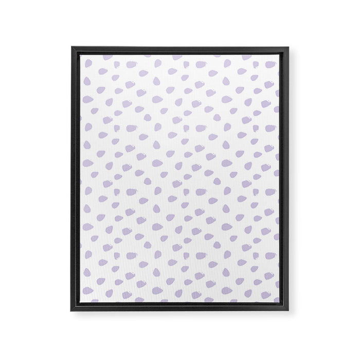 Lilac Seamless Pattern Paint Brush Strokes Framed Canvas Print Gallery Image 1