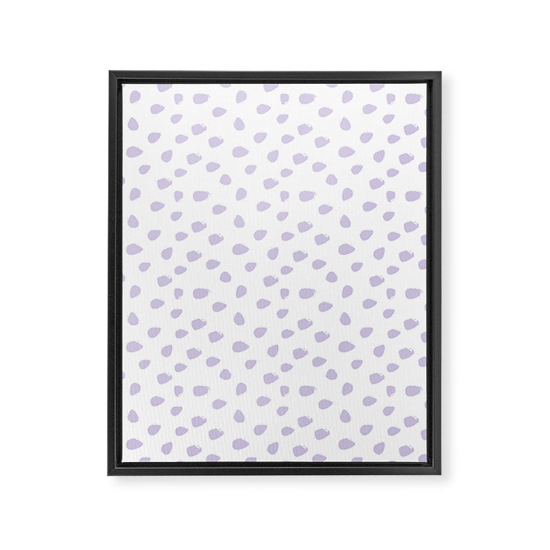 Lilac Seamless Pattern Paint Brush Strokes Framed Canvas Print Gallery Image 8