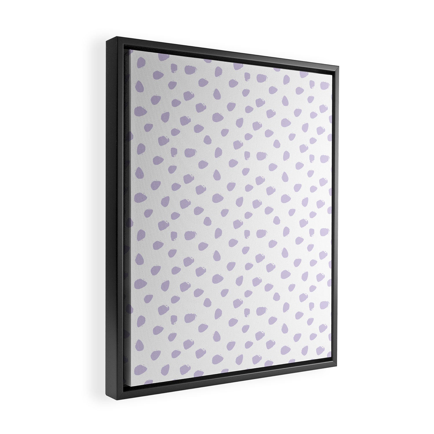 Lilac Seamless Pattern Paint Brush Strokes Framed Canvas Print Gallery Image 2