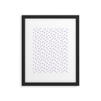 Lilac Seamless Pattern Paint Brush Strokes Framed Art Print Gallery Image 6