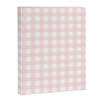 Pastel pink gingham pattern Canvas Print Gallery Image 8
