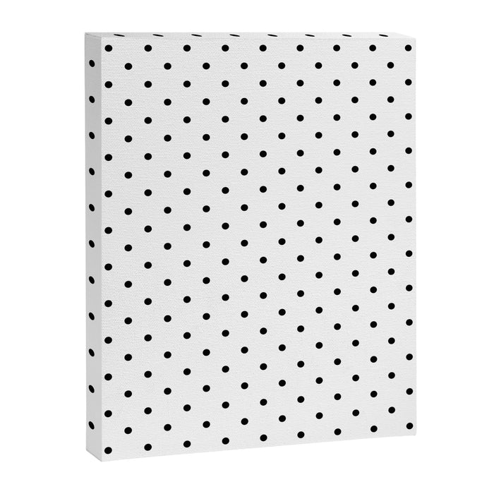 Small Black Polka dots Background Canvas Print Gallery Image 1