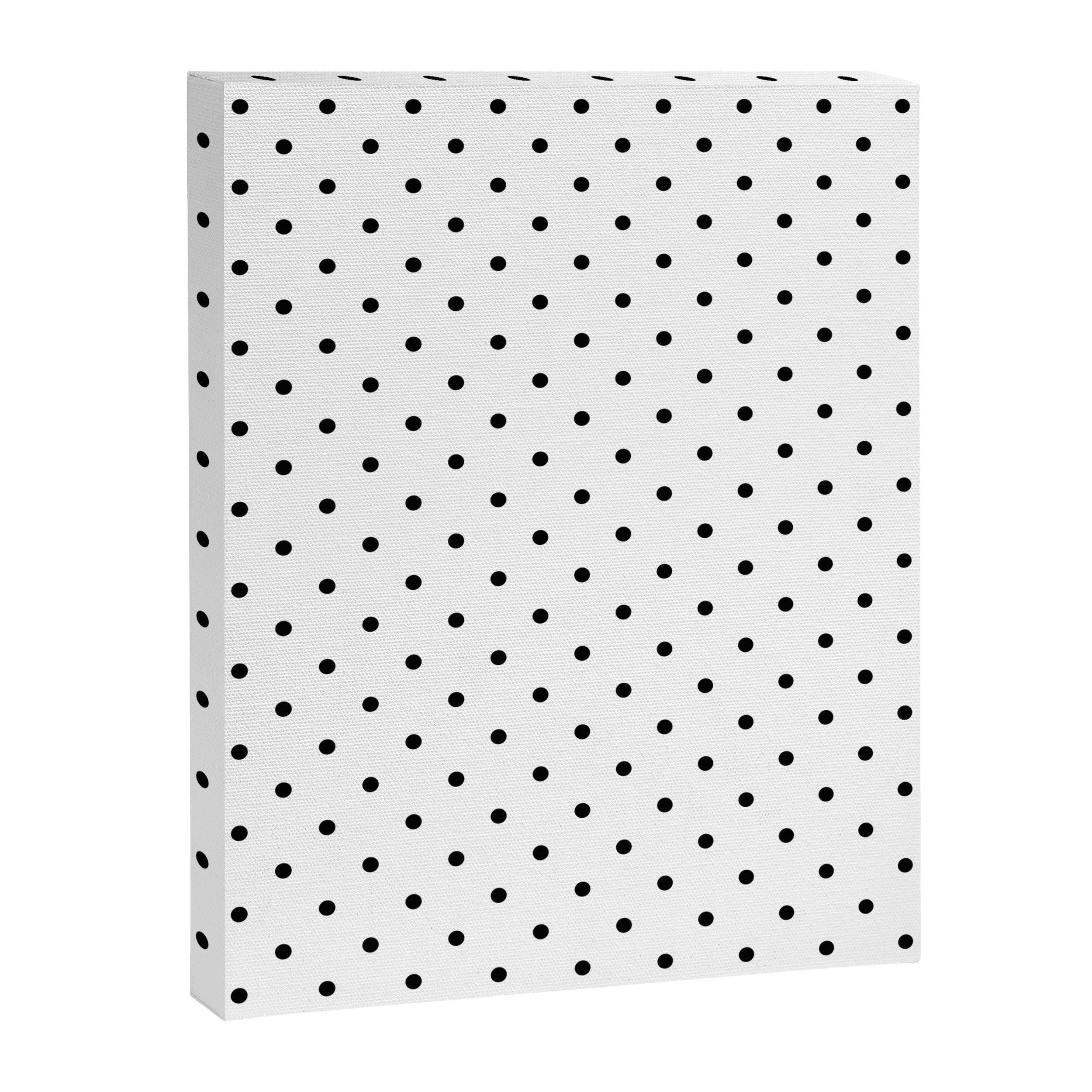 Small Black Polka dots Background Canvas Print Gallery Image 8