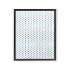 Small Blue heart pattern Framed Canvas Print Gallery Image 8