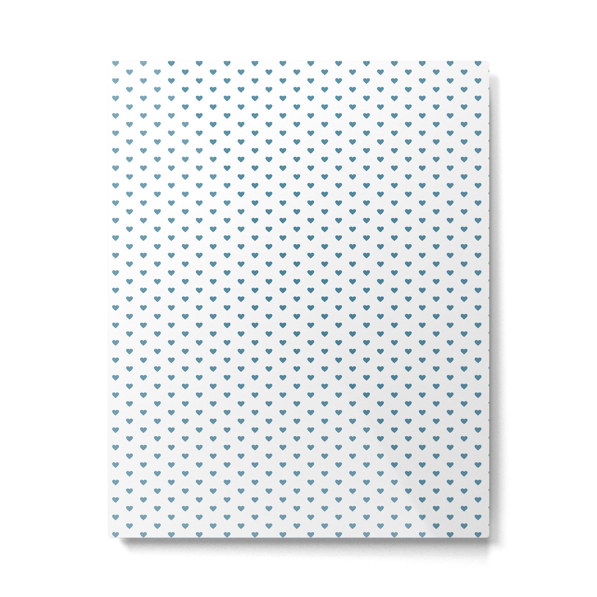 Small Blue heart pattern Metal Print Gallery Image 6