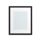 Small Blue heart pattern Framed Art Print Gallery Image 6