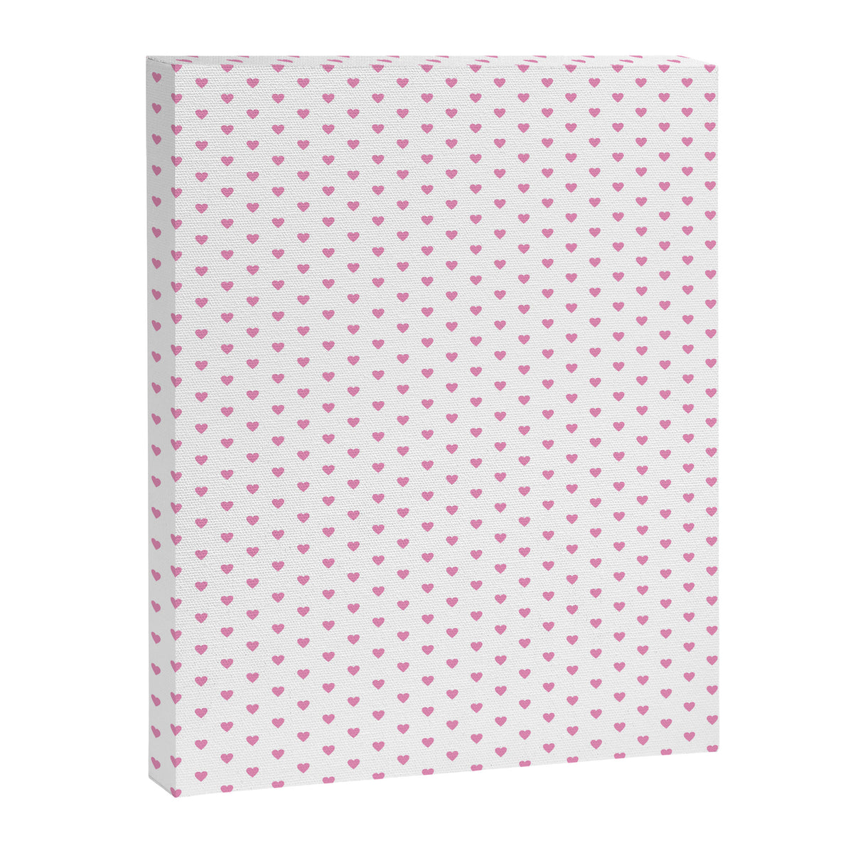 Small Hot Pink heart pattern Canvas Print Gallery Image 8
