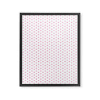 Small Hot Pink heart pattern Framed Canvas Print Gallery Image 8