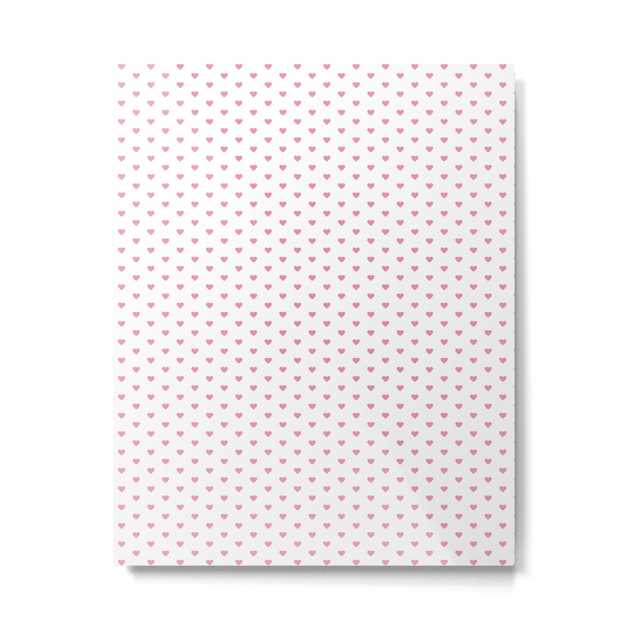 Small Hot Pink heart pattern Metal Print Gallery Image 6