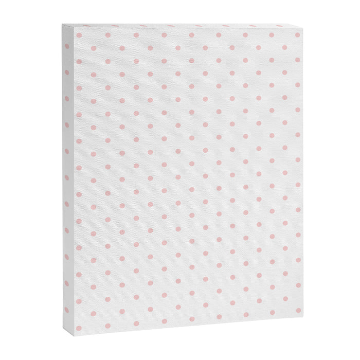 Small Pastel Pink Polka dots Background Canvas Print Gallery Image 1