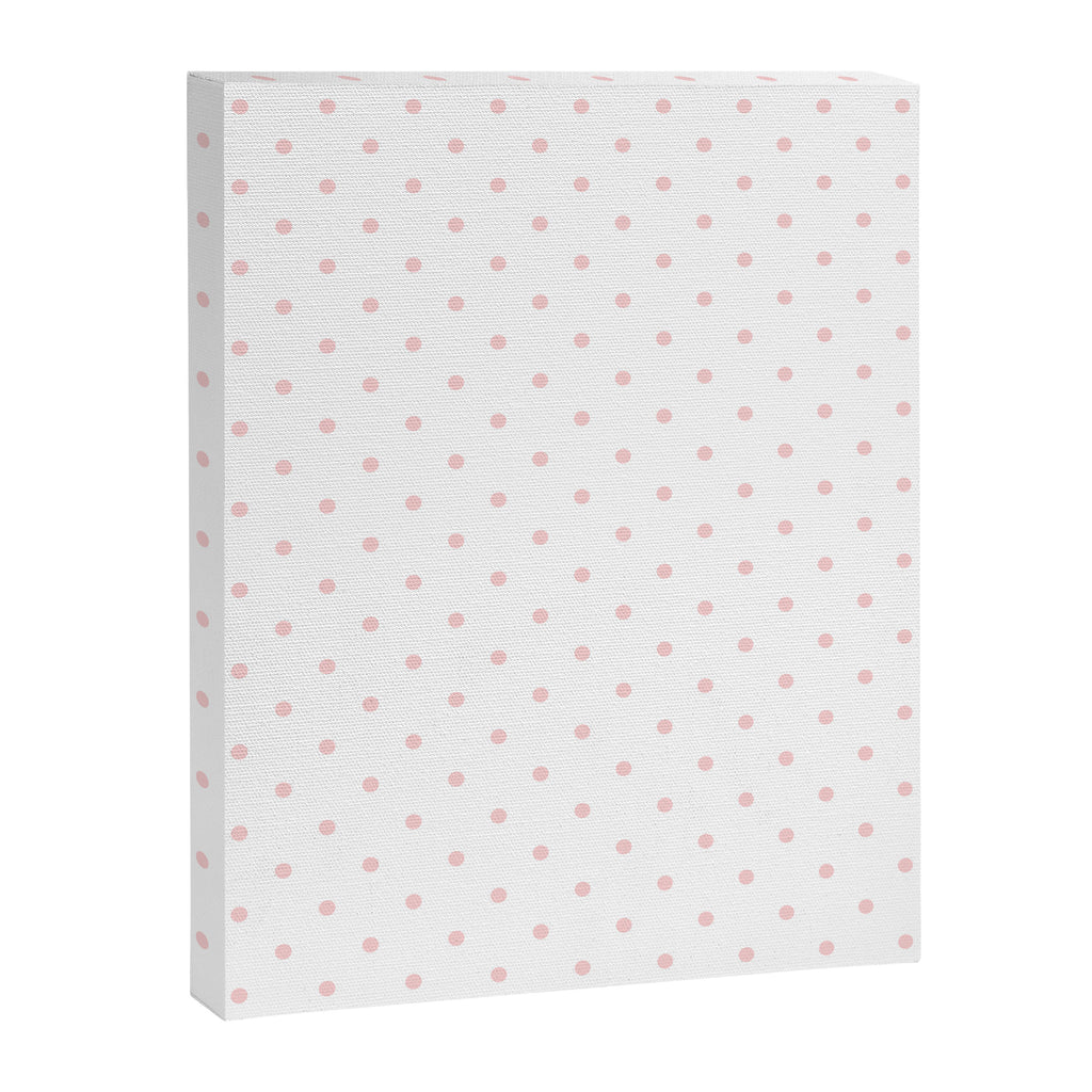 Small Pastel Pink Polka dots Background Canvas Print Gallery Image 8