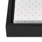 Small Pastel Pink Polka dots Background Framed Canvas Print Gallery Image 3
