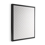 Small Pastel Pink Polka dots Background Framed Canvas Print Gallery Image 2