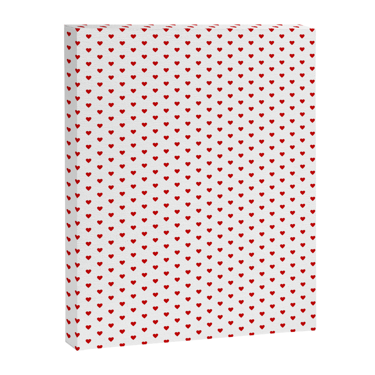 Small Red heart pattern Canvas Print Gallery Image 8