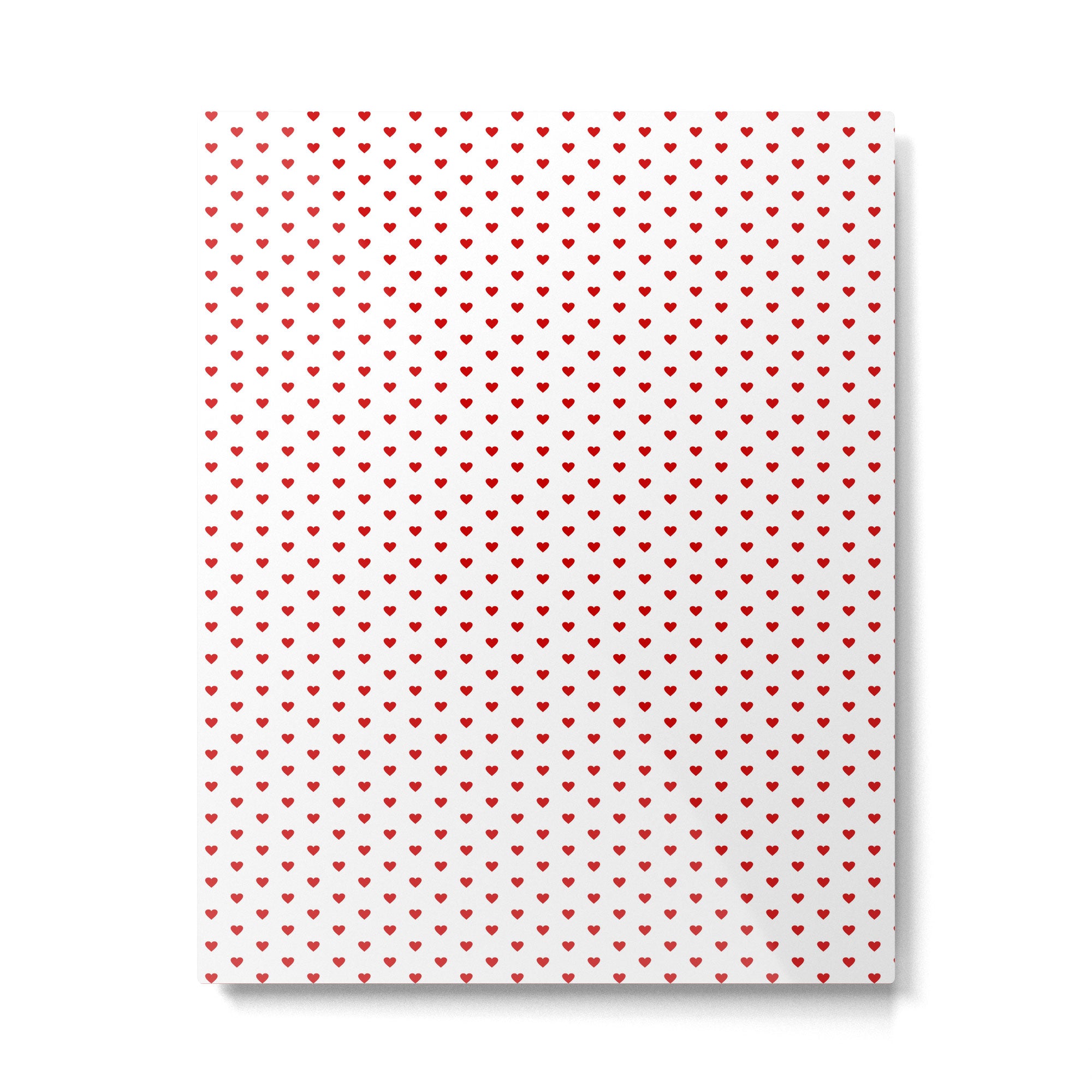 Small Red heart pattern Metal Print Gallery Image 6
