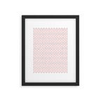 Small Red heart pattern Framed Art Print Gallery Image 6