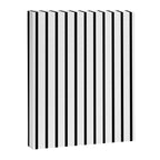 Vertical Black Stripes Pattern Canvas Print Gallery Image 8